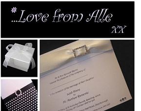 Wedding Stationery Love from Alle Cottage Stables, Town Drove, Quadring, Lincolnshire
